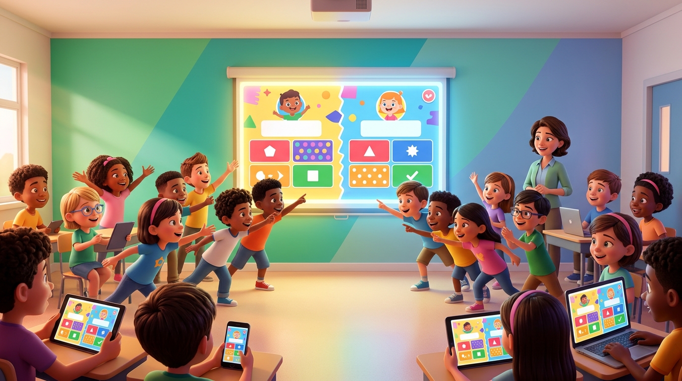 Gamificação Acessível: Jogos Educativos Grátis para Professores e Atividades de Turma no Projetor